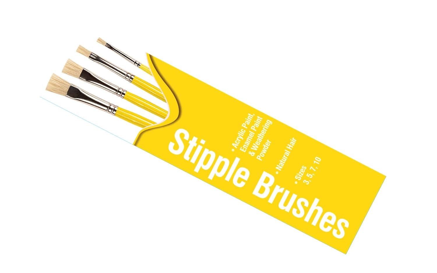 Humbrol Stipple Brush Pack Sizes 3,5,7,10