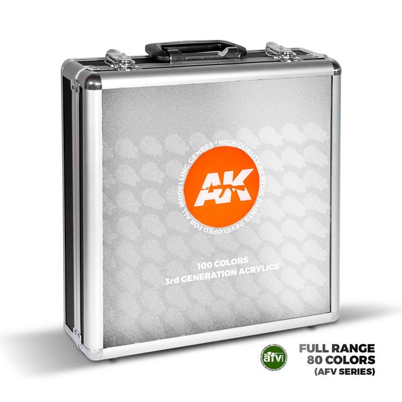 AK Interactive Briefcase with 80x 3Gen Paints - Full AFV Range