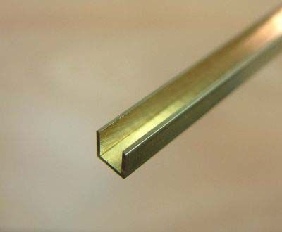 Albion Alloys Brass U Channel 305mm Length