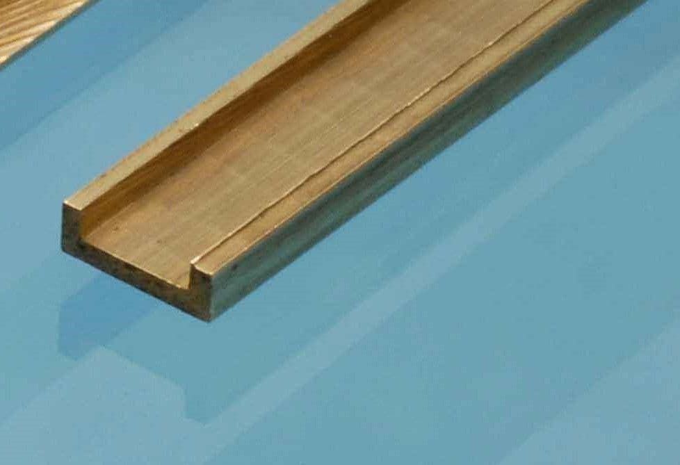 Albion Alloys Brass C Channel 305mm Lengths
