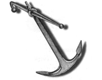 Admiralty Anchor Iron and Brass