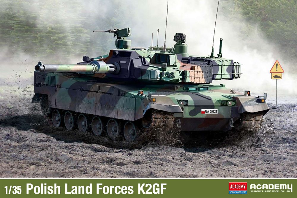 Academy 1/35 Polish Land Forces K2GF MBT 2023 Model Kit