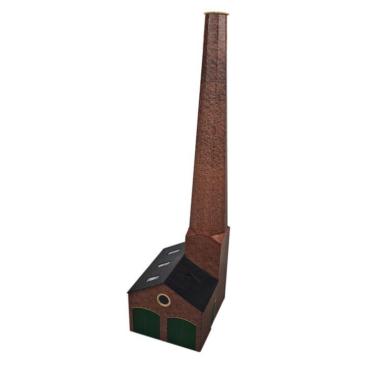 ATD Models Boiler House and Chimney Card Kit OO Gauge