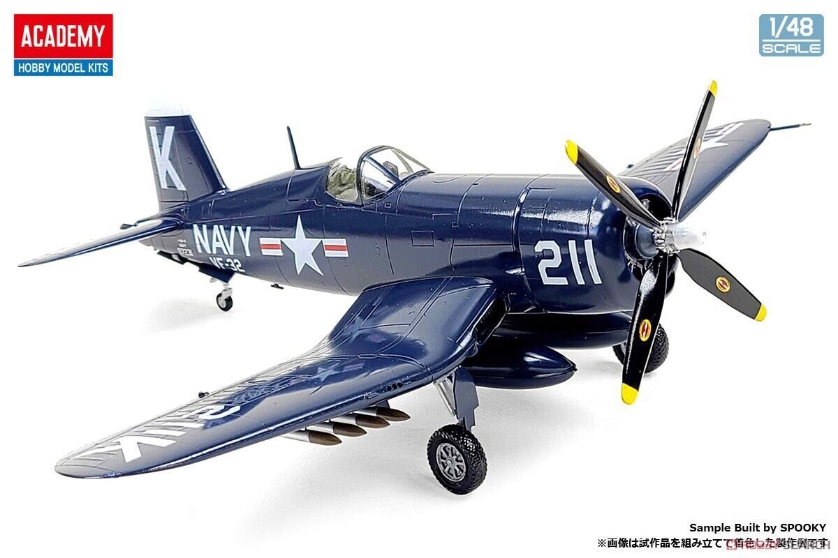Academy 1/48 Scale USN F4U-4 Corsair "Battle of Jangjin Reservoir" Model Kit