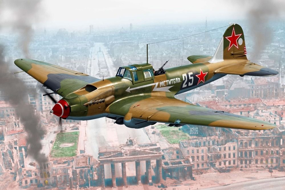 Academy 1/48 Scale Soviet Il-2M3 "Berlin 1945" Model Kit
