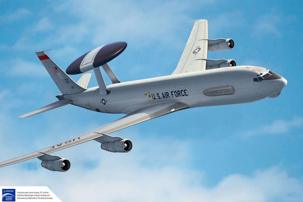 Academy 1/144 Scale USAF E-3G Sentry AEW&C Model Kit