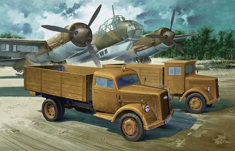 Academy 1/72 Scale WWII German Cargo Truck Model Kit