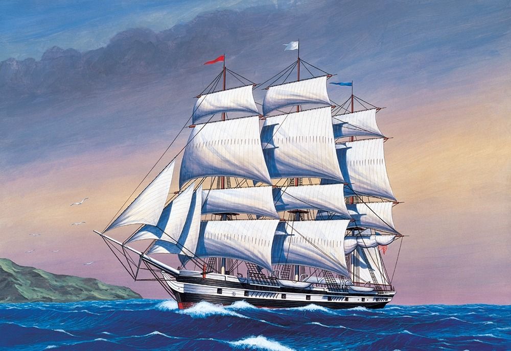 Academy 1/200 Scale New Bedford Whaler Ship Model Kit