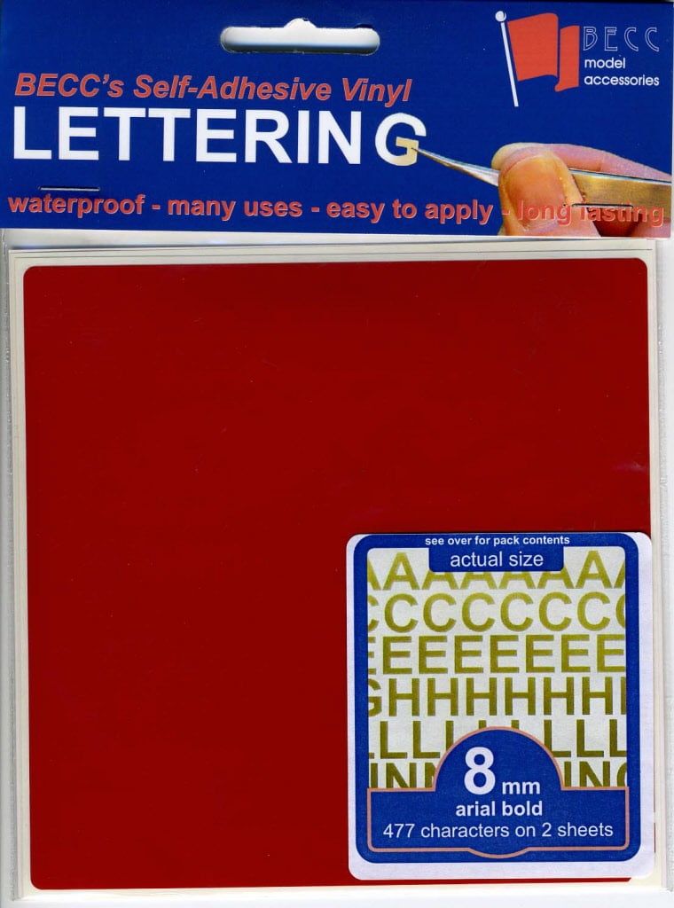 Vinyl Lettering Gloss Red