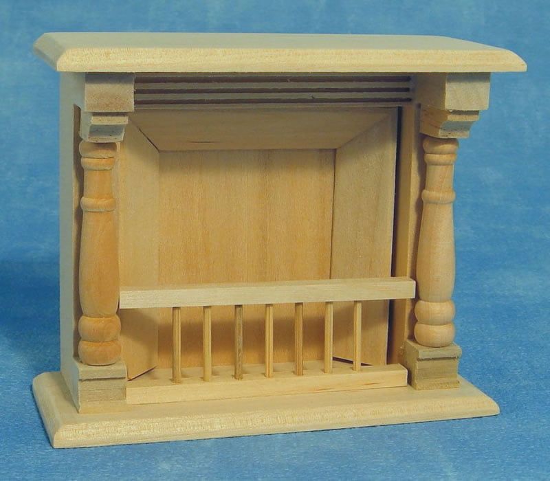 Bare Wood Fireplace for 12th Scale Dolls House