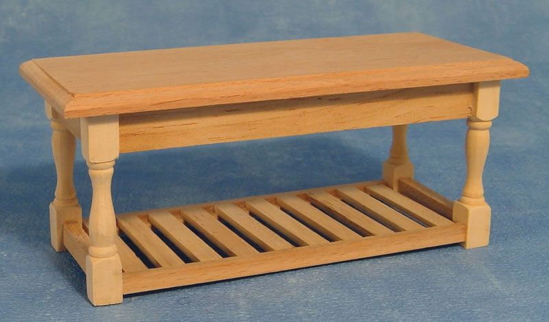Bare Wood Kitchen Table for 12th Scale Dolls House