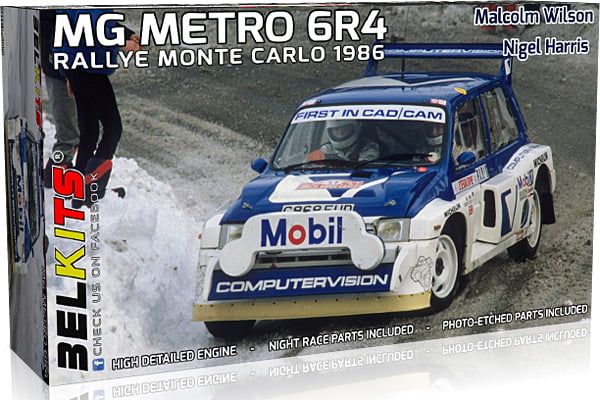 Belkits 1/24 Scale Metro 6R4 Rally Monte Carlo 1986 Model Kit