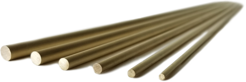 Metric Solid Brass Rod Various Thicknesses 1000mm (pack Of 5)