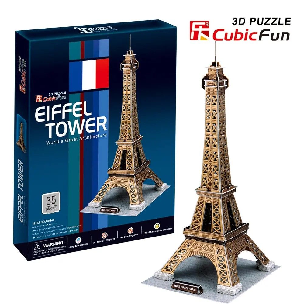CubicFun C044HG Eiffel Tower Paris 3D Puzzle