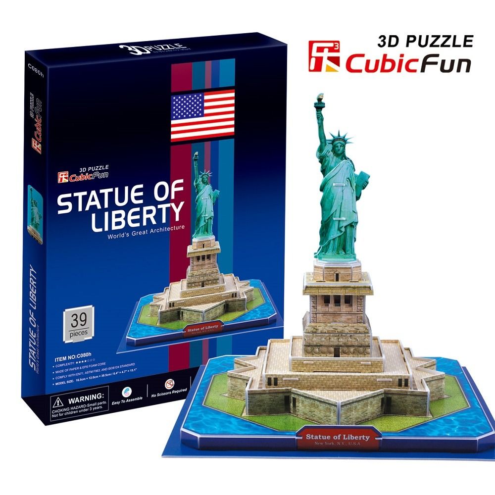 CubicFun C080H Statue of Liberty 3D Puzzle