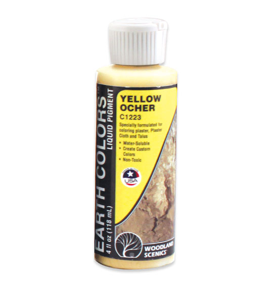 Yellow Ocher Earth Colours Liquid Pigment 4 fl. oz.