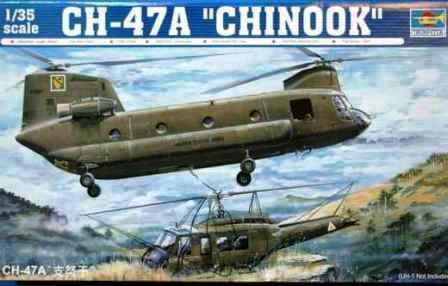 Trumpeter 1/35 Scale CH-47A Chinook Medium-Lift Helicopter Model Kit
