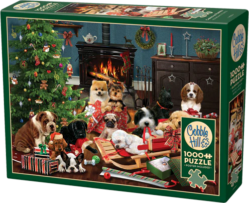 Cobble Hill Christmas Puppies 1000 Piece Jigsaw
