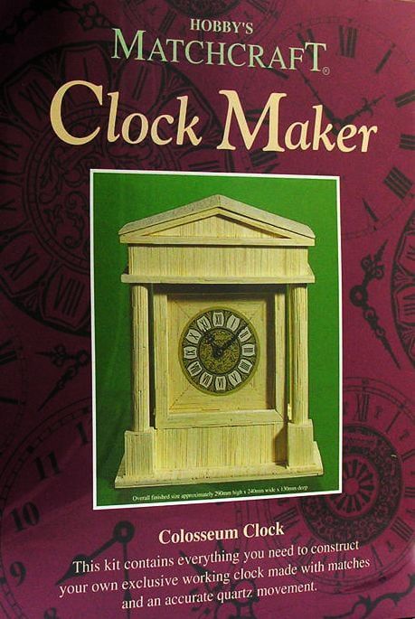 Matchcraft Colosseum Clock Maker Matchstick Kit
