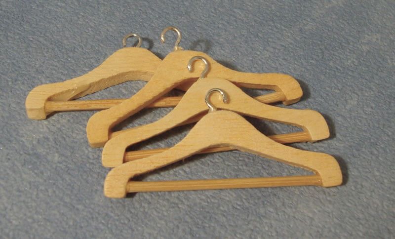 Coat Hangers for 12th Scale Dolls House