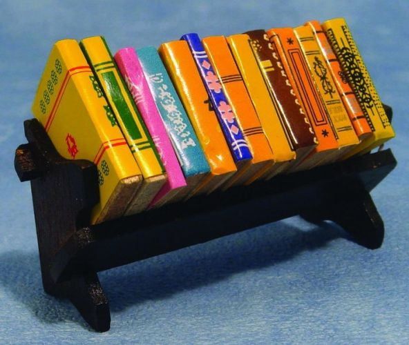 Bookshelf and Books for 12th Scale Dolls House
