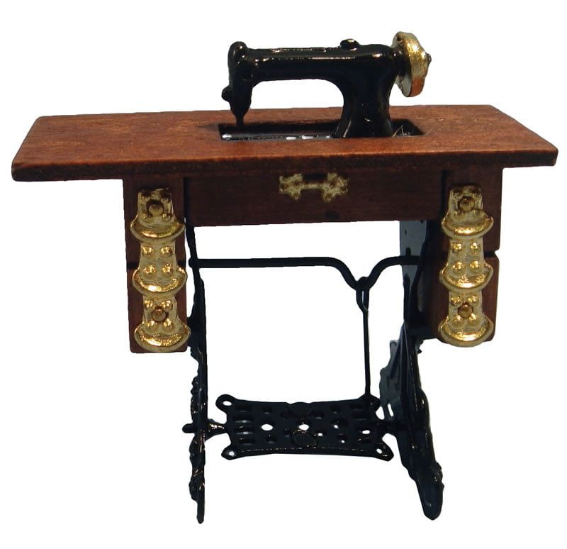 Sewing Machine With Table for 12th Scale Dolls House