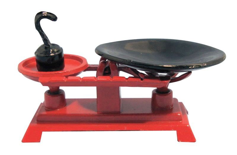 Kitchen Scales for 12th Scale Dolls House