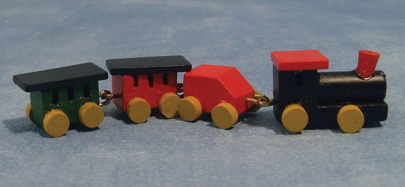 Painted Toy Train for 12th Scale Dolls House