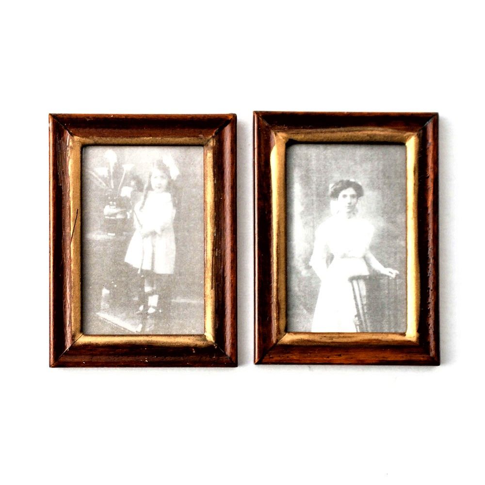 2 Framed Pictures for 12th Scale Dolls House