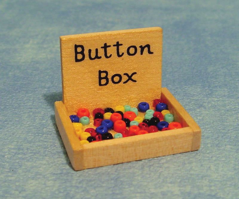 Box of Buttons for 12th Scale Dolls House