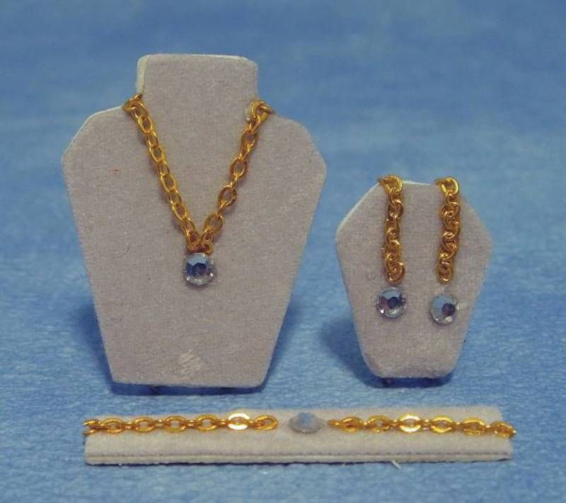 Diamond Jewellery Set for 12th Scale Dolls House