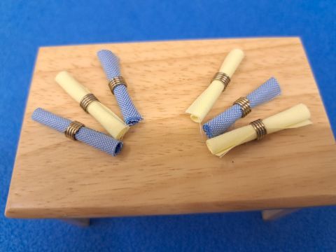 Napkin 6 pieces for 12th Scale Dolls House
