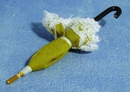 Lime Parasol for 12th Scale Dolls House