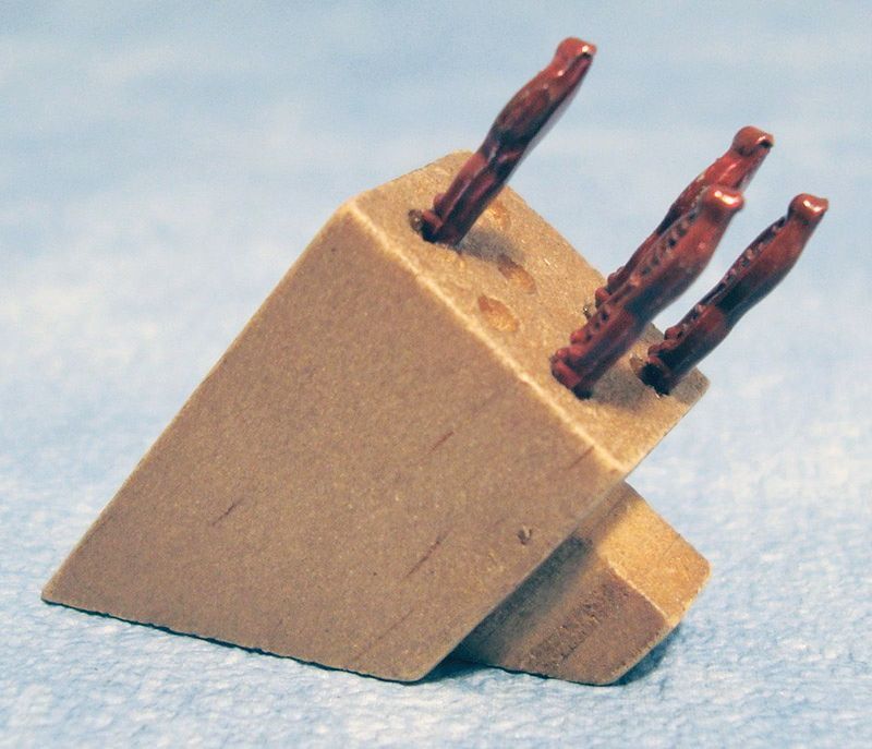 Knife Block for 12th Scale Dolls House