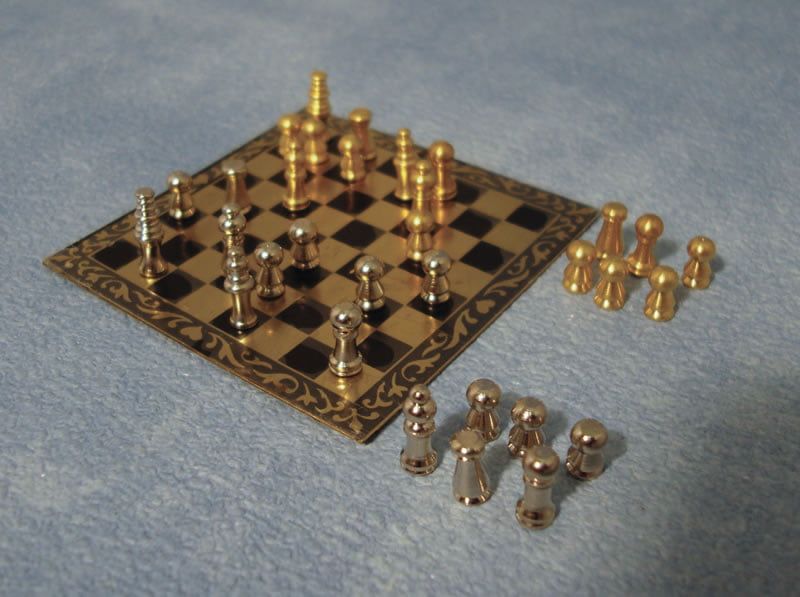 Deluxe Chess Set for 12th Scale Dolls House