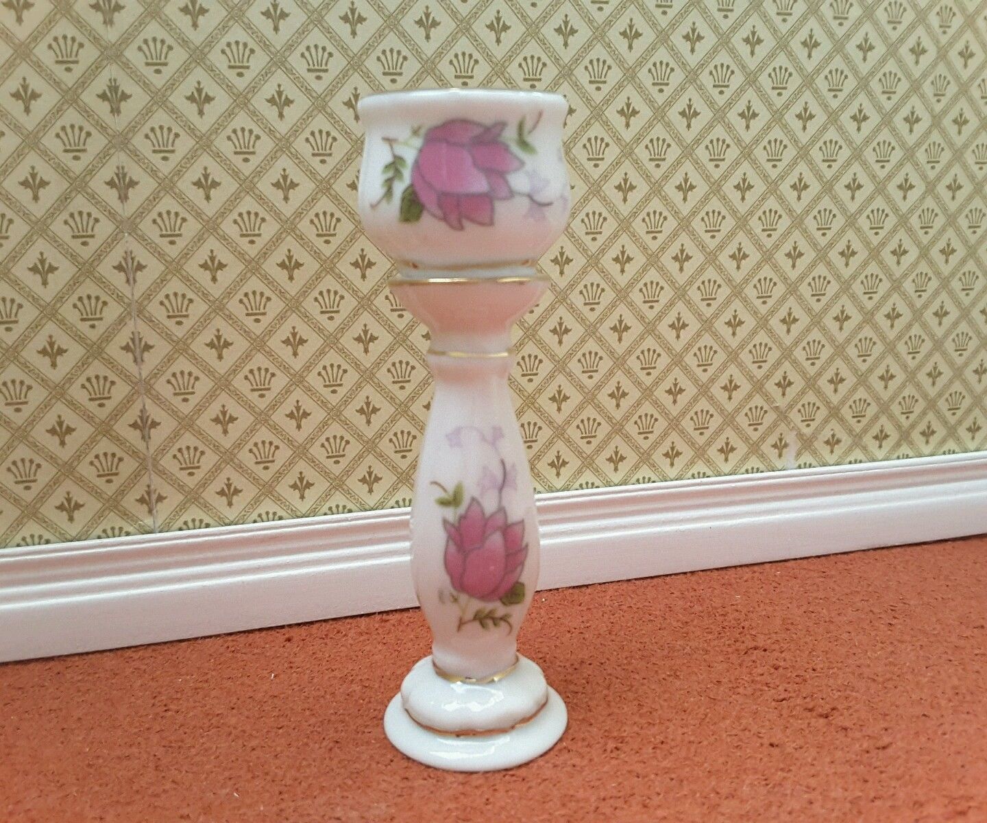 Pink Jardiniere for 12th Scale Dolls House