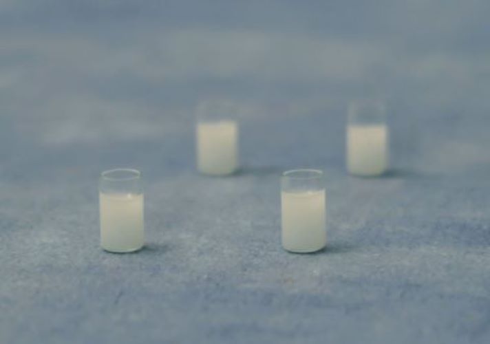 Set of 4 Milk Glasses for 12th Scale Dolls House