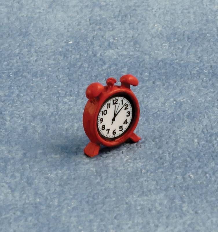 Red Alarm Clock for 12th Scale Dolls House