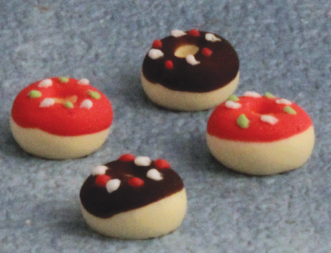 Four Donuts for 12th Scale Dolls House