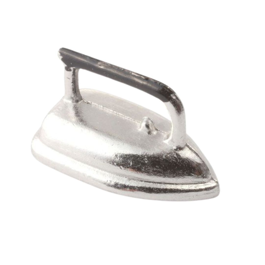 Silver Metal Iron for 12th Scale Dolls House