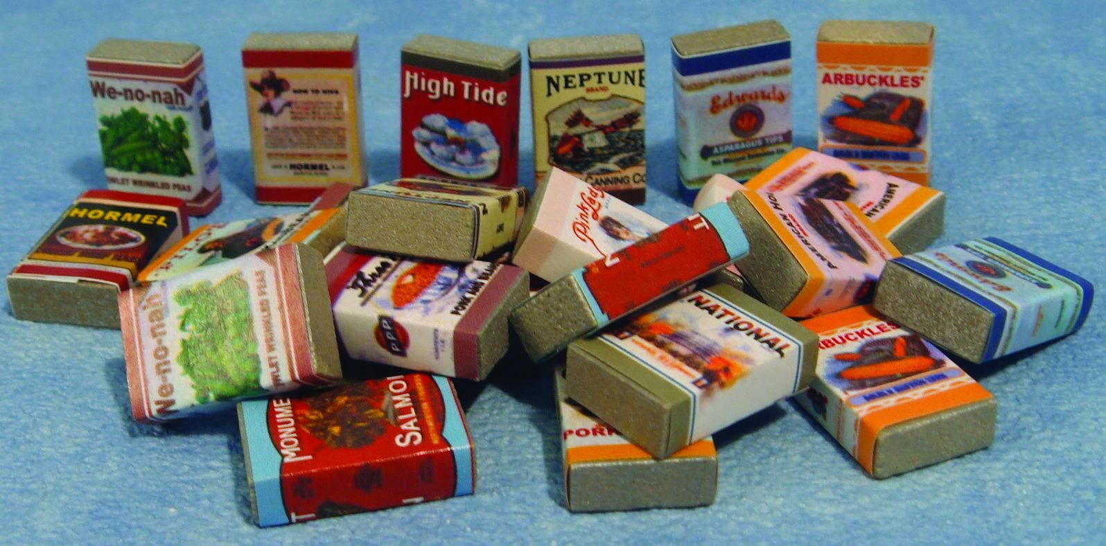 24 x Groceries for 12th Scale Dolls House