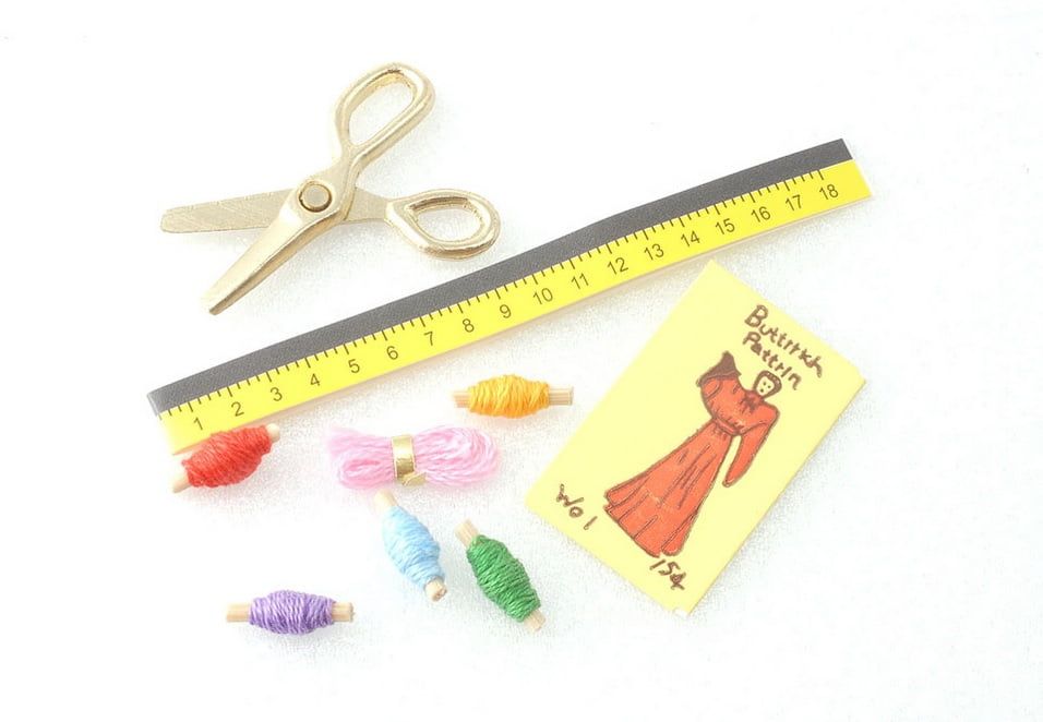 Sewing Set for 12th Scale Dolls House