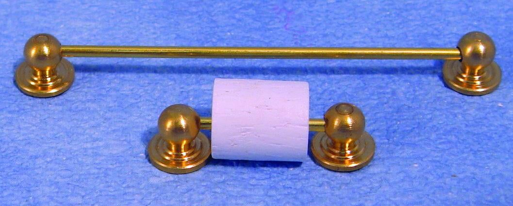 Towel Rail and Toilet Roll Holder for 12th Scale Dolls House