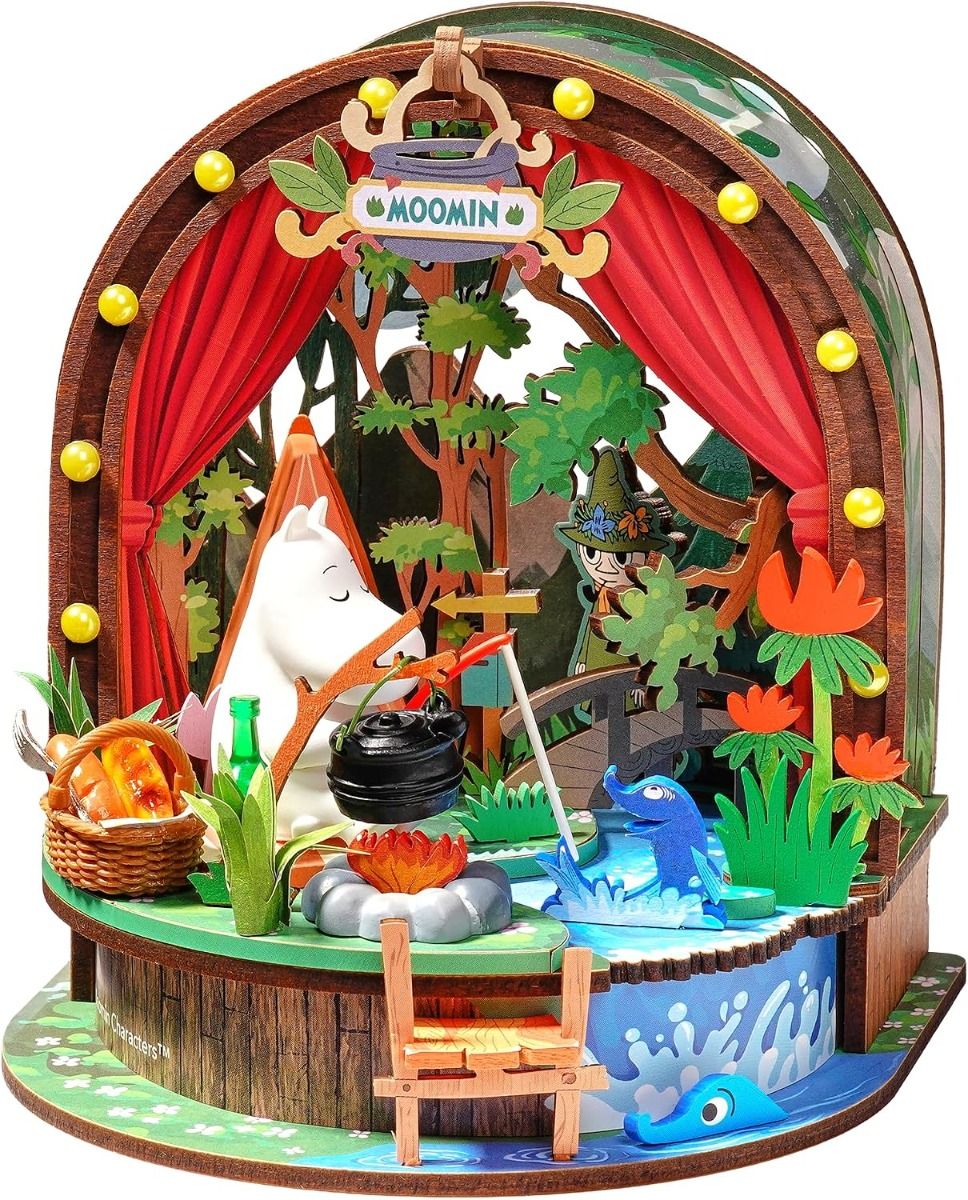 Rolife Moomintroll’s Forest Camp DIY Miniature Dollhouse Kit
