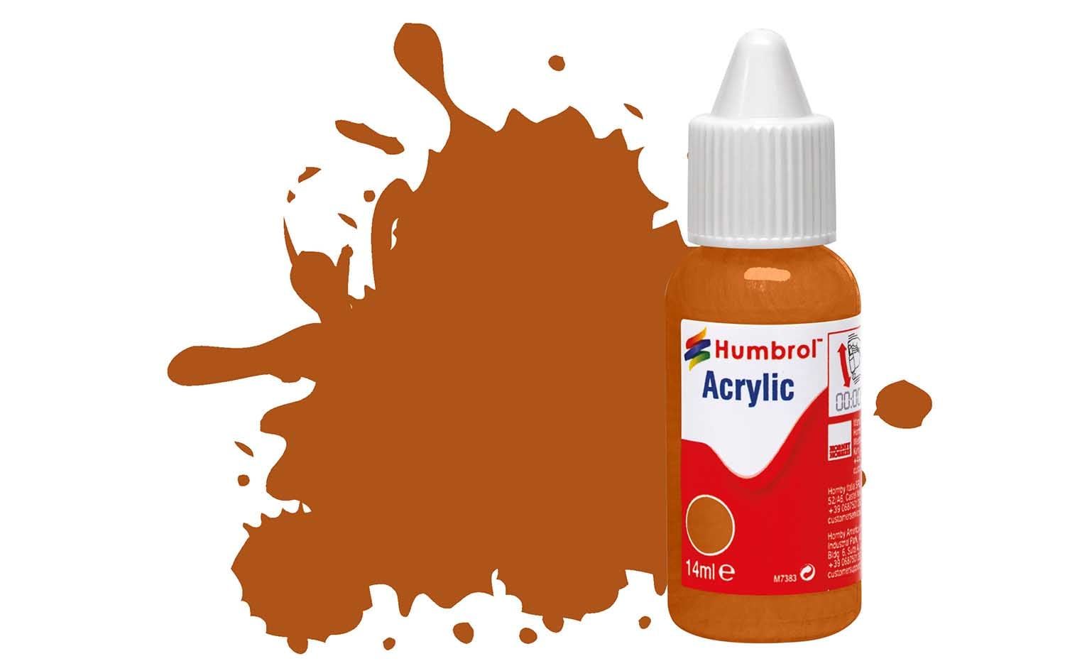 Humbrol Acrylic Dropper Bottles 14ml - Gloss - Tan
