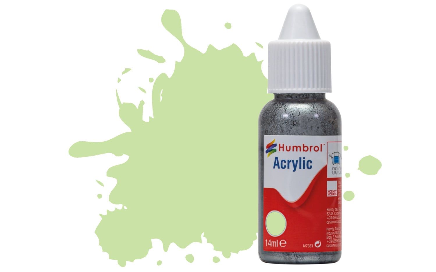 Humbrol Acrylic Dropper Bottles 14ml - Matt - Pastel Green