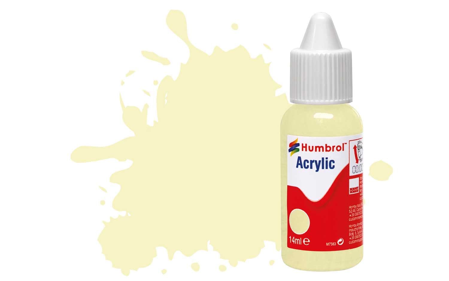 Humbrol Acrylic Dropper Bottles 14ml - Gloss - Ivory