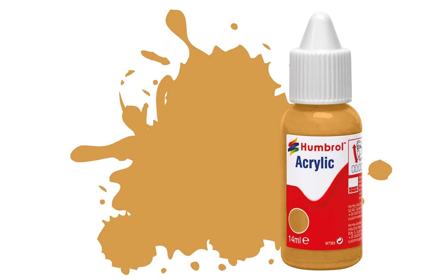Humbrol Acrylic Dropper Bottles 14ml - Matt - Sand
