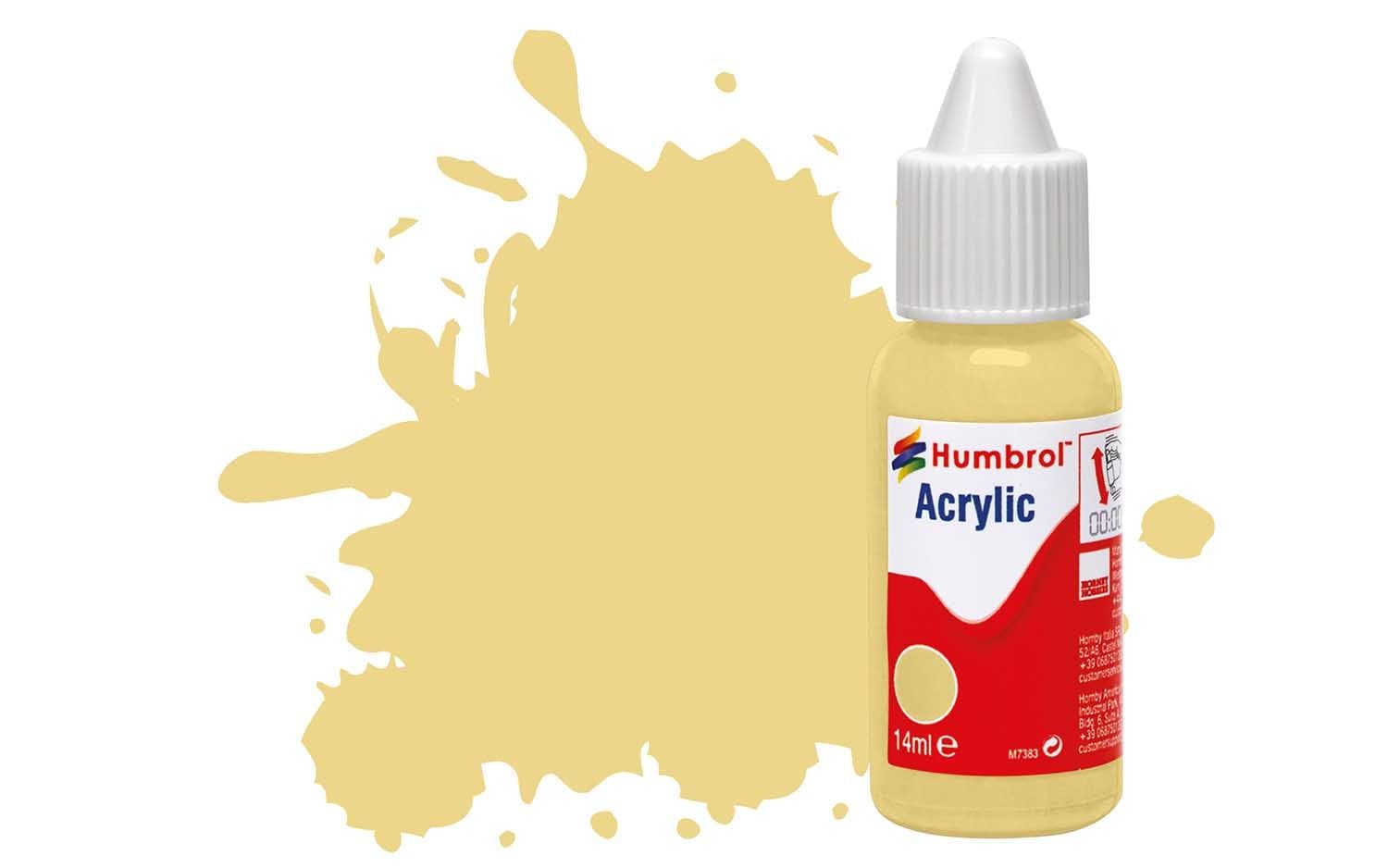 Humbrol Acrylic Dropper Bottles 14ml - Matt - Cream