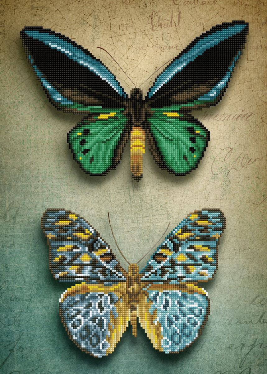 Diamond Dotz Antique Butterflies Diamond Painting Kit